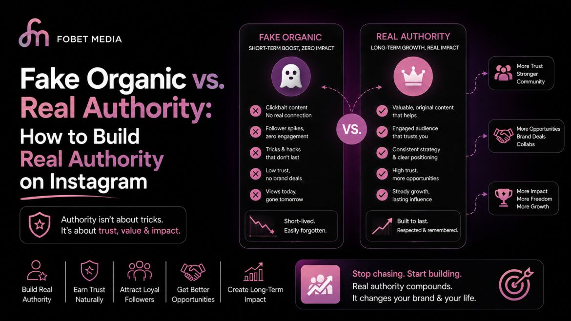 Fake Organic vs. Real Authority: How to Build Real Authority on Instagram
