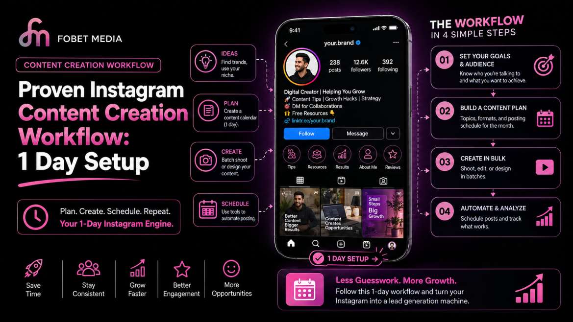 Proven Instagram Content Creation Workflow: 1 Day Setup